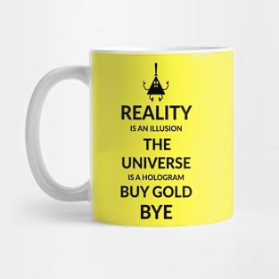 Bill Cipher - dark text Mug